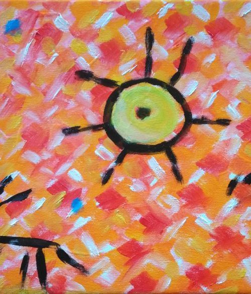 Primary orange sunny by Isabelle Lucas