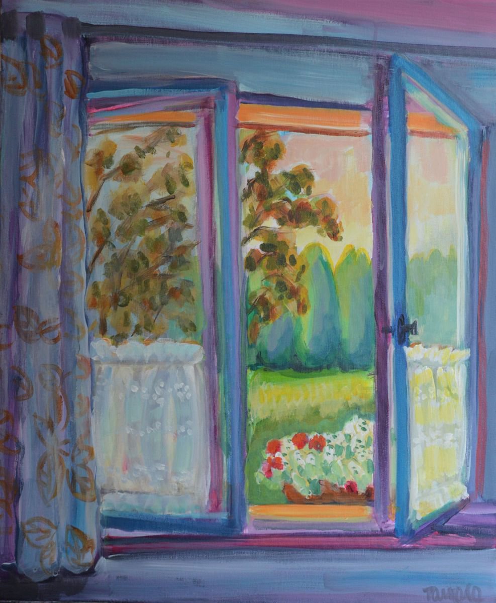 WINDOW LEFT AJAR by Tamara Spitaler Skoric