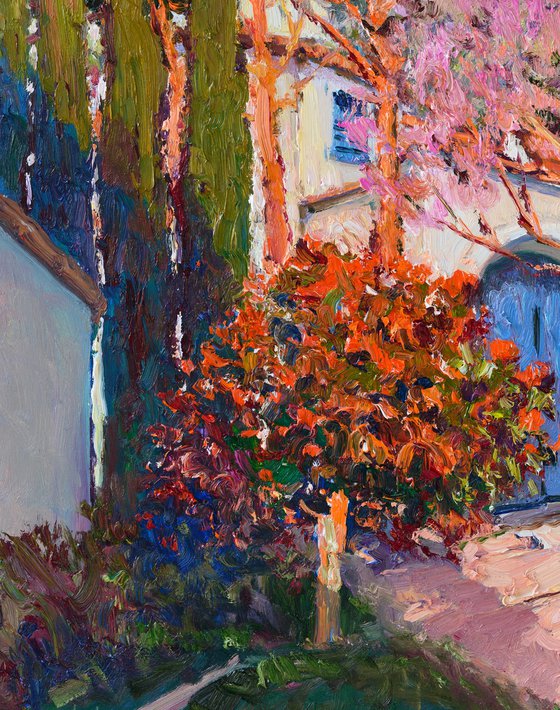 Landscape with Blue Door