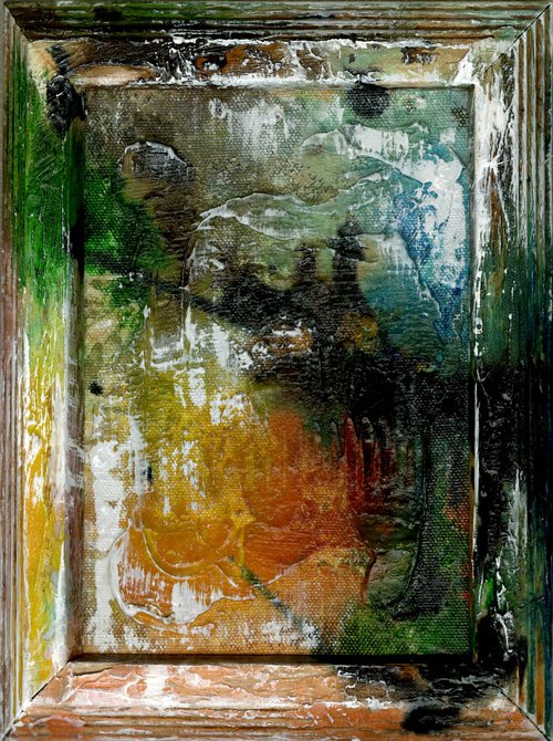 Hidden Voices 10  - Framed Abstract Painting  by Kathy Morton Stanion by Kathy Morton Stanion