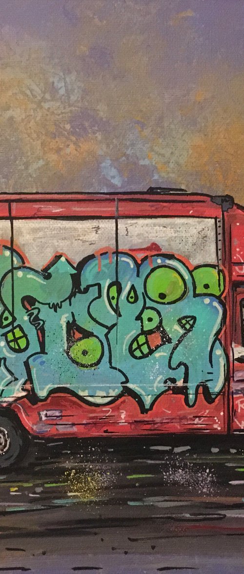 Graffitied Van 2 by John Curtis