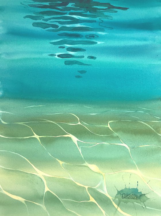 "Glare and reflections in seawater"