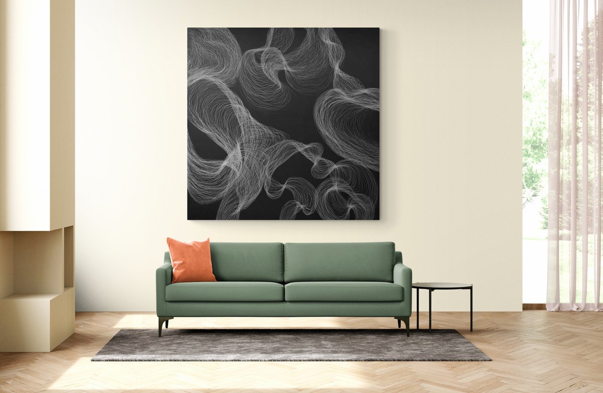 Flow painting no.3 by Sandra Janjatovic