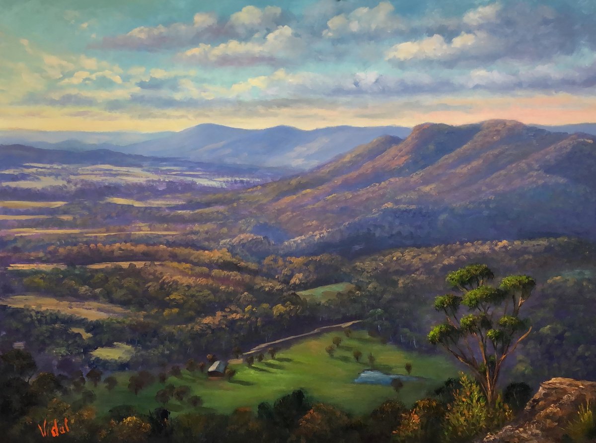 The View From Mt Blackheath By Christopher Vidal, 24 X 18, Artwork For Sale On Artfinder