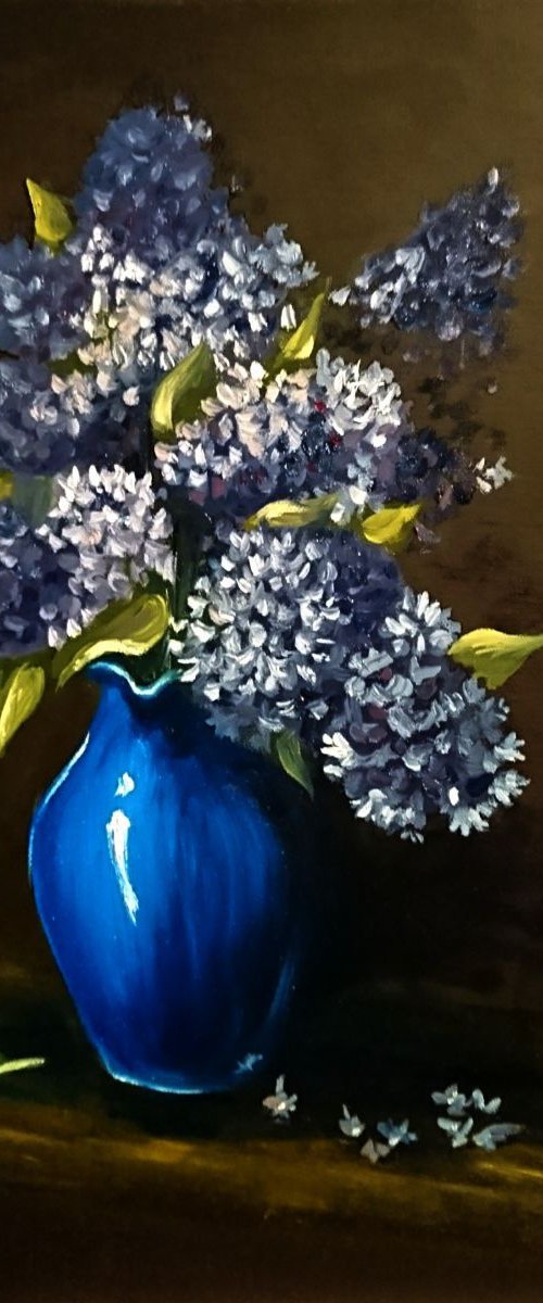 Lilac in vase by Svetlana Vorobyeva