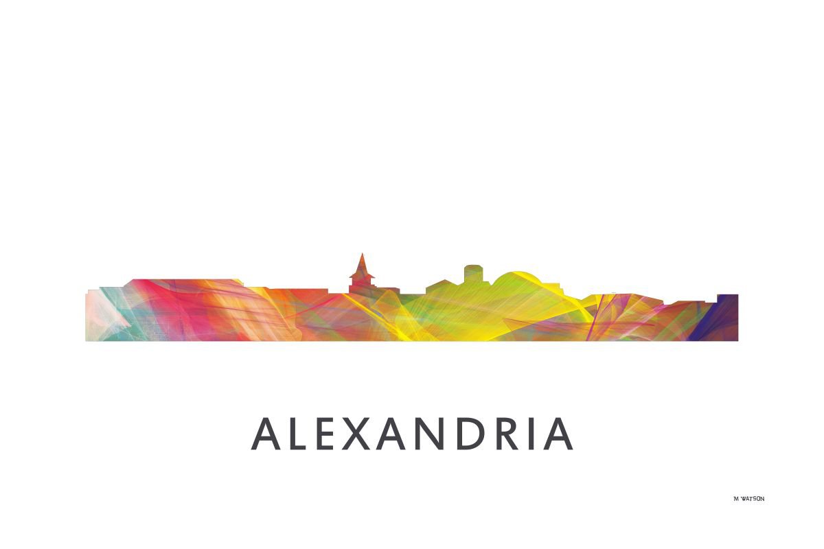 Alexandria Virginia Skyline WB1 by Marlene Watson