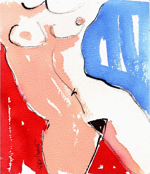 female nude study by Ewa Dabkiewicz