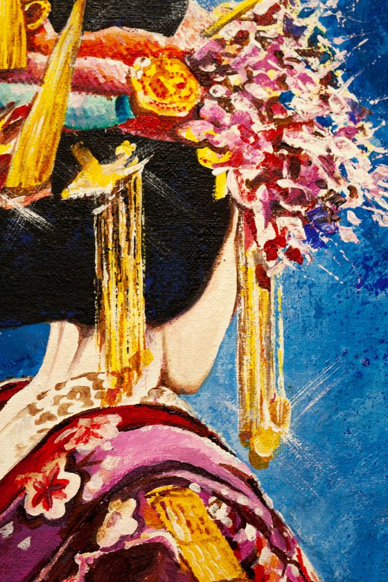 Woman in a kimono