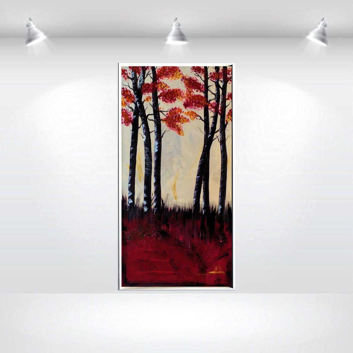  Autumn Silence By Edelgard Schroer, 21 X 41, Artwork For Sale On Artfinder