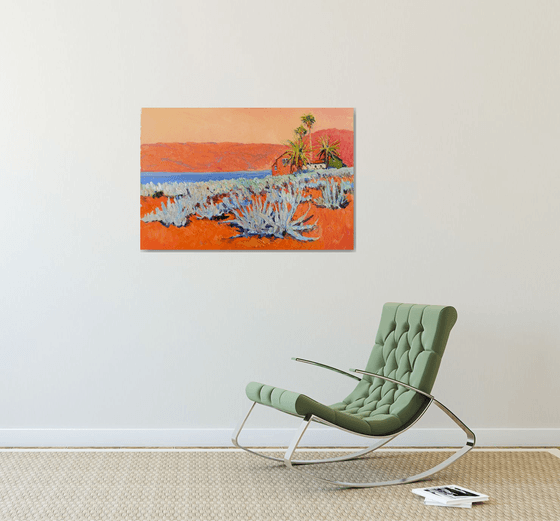 Blue Agaves. Sunny Day