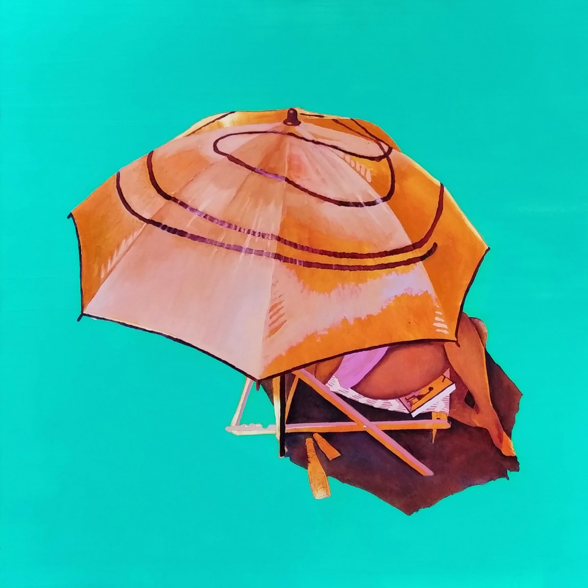 Photorealistic Landscape Oil Painting By Dominic Virtosu, 47 X 47, Where Mystery Starts, Original Artwork