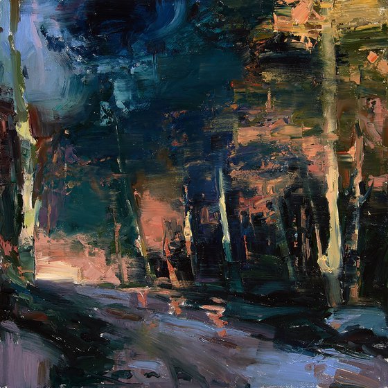 AS No. 25 — Forest After Sunset