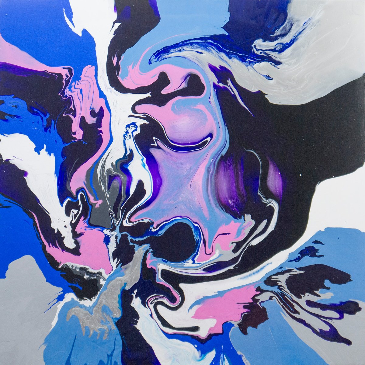 Abstract Acrylic Painting By Km Arts, 35 X 35", A Union Of Souls, Original Artwork