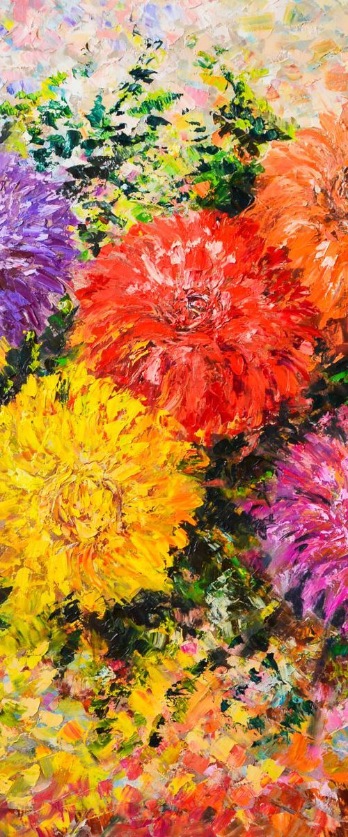 Original oil painting '' Floral fiesta'' by Oleg Panchuk