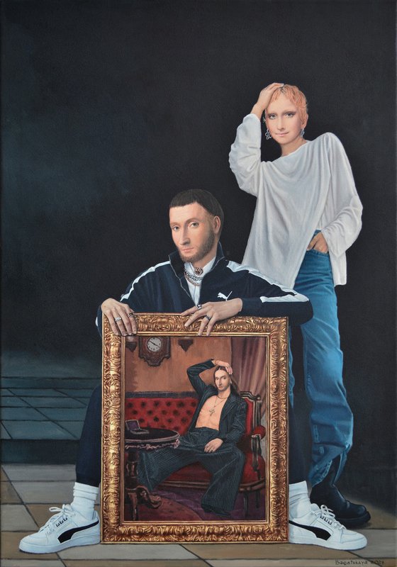 Contemporary portrait "Oh my God, or a Custom Portrait"