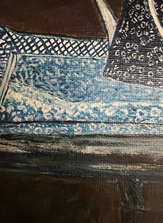 Whites roses still life