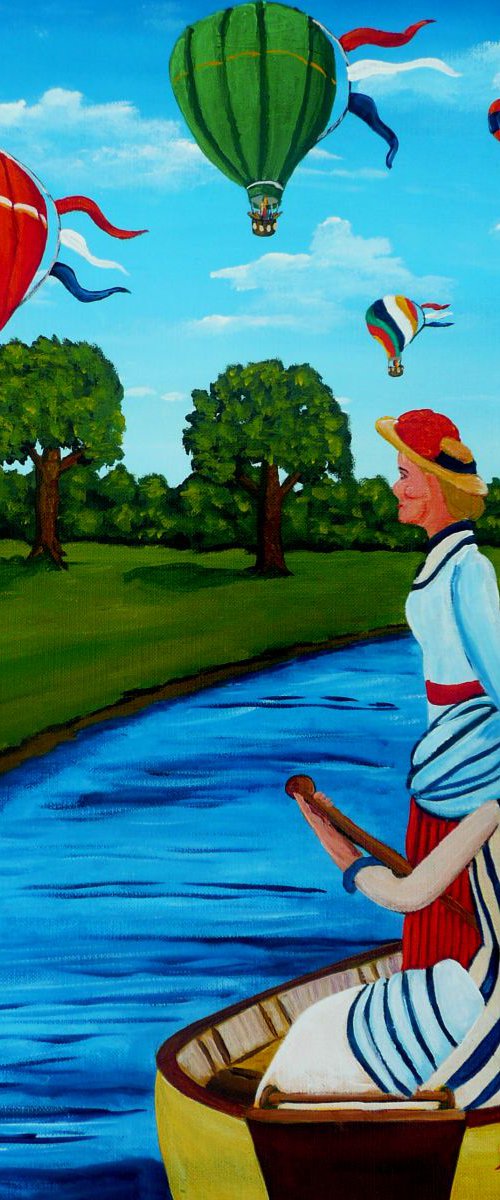 Boating on the River by Dunphy Fine Art