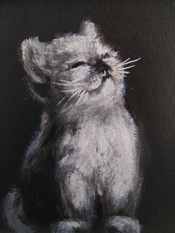 Triptych 3 kittens