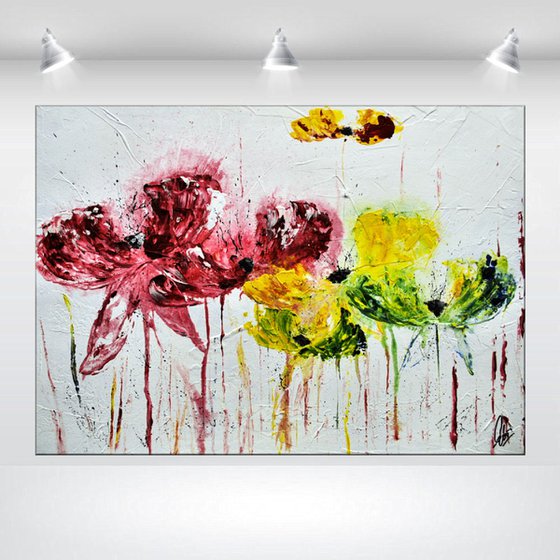 Playing Artist II - Abstract - Acrylic Painting - Canvas Art- Rainbow Colors- Wall Art