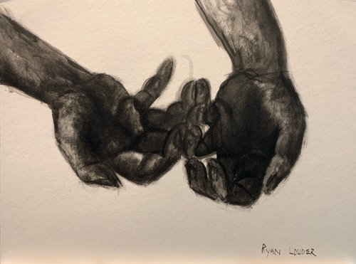 Study Of Hands by Ryan  Louder