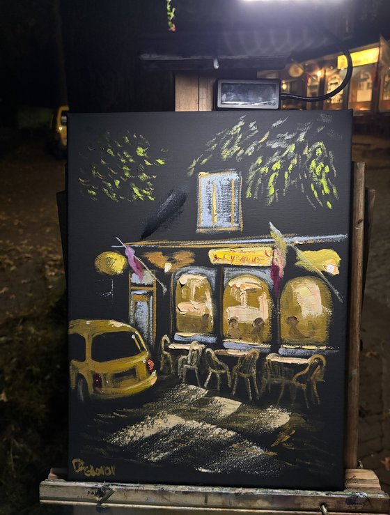 Night Glow in Dalen. PleinAir