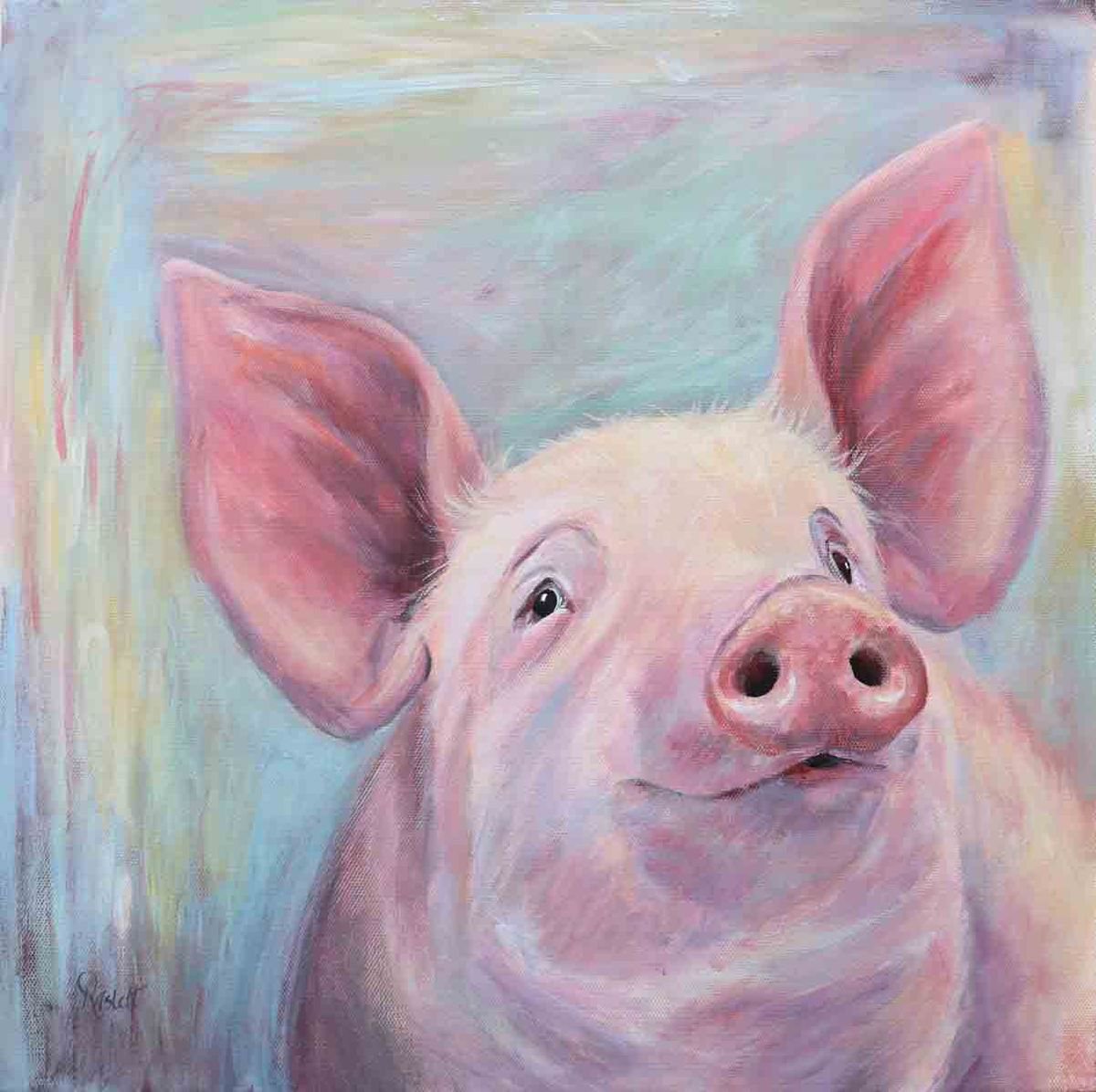 Wilber (2018) Acrylic Painting By Ruth Aslett 