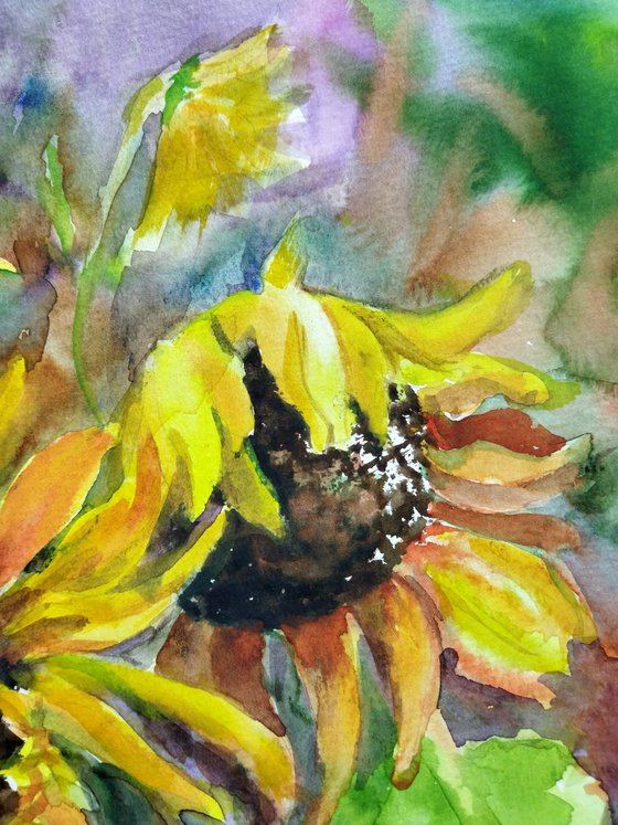 Sunflowers watercolor