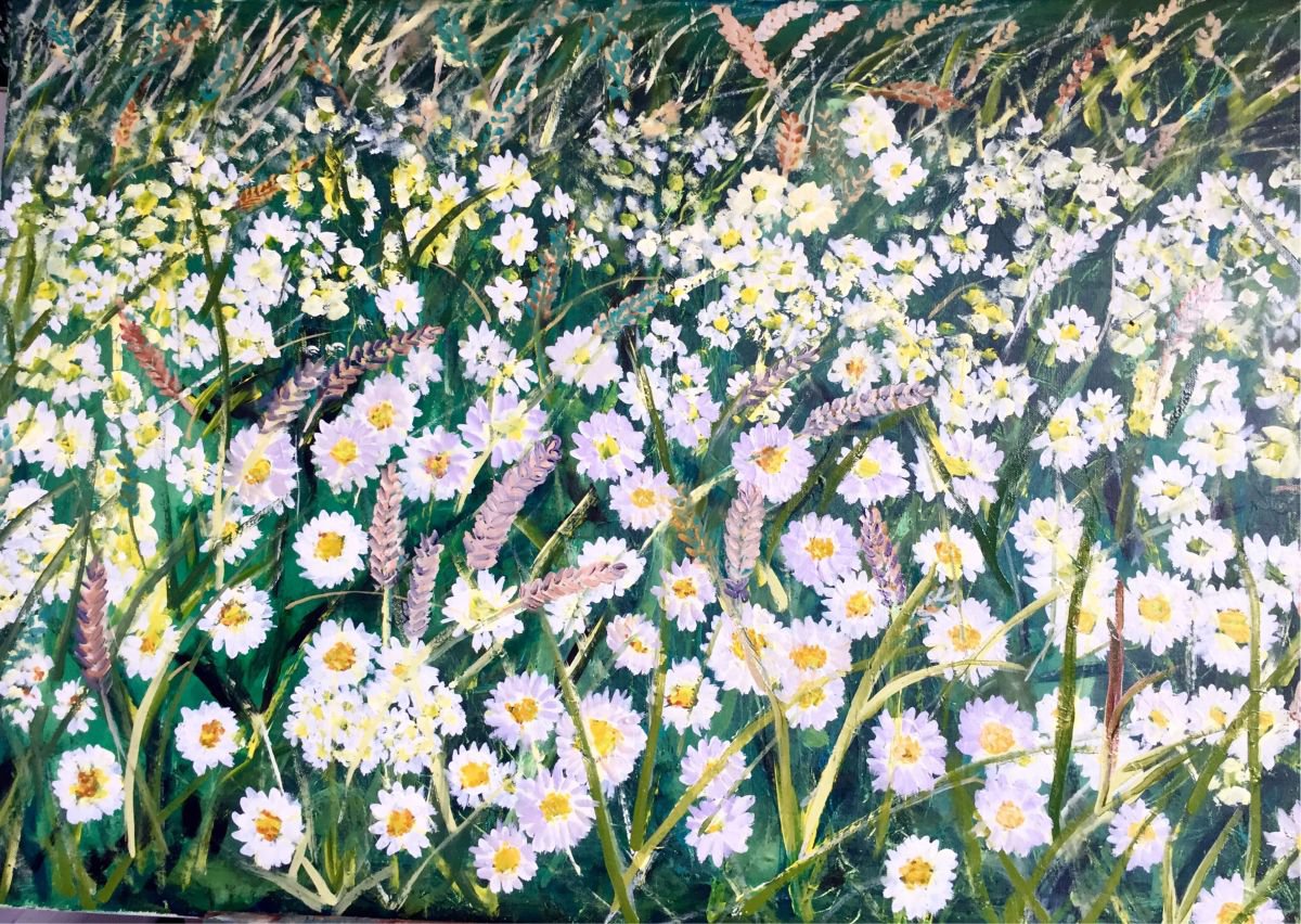 Daises and wheat by Elisabetta Mutty
