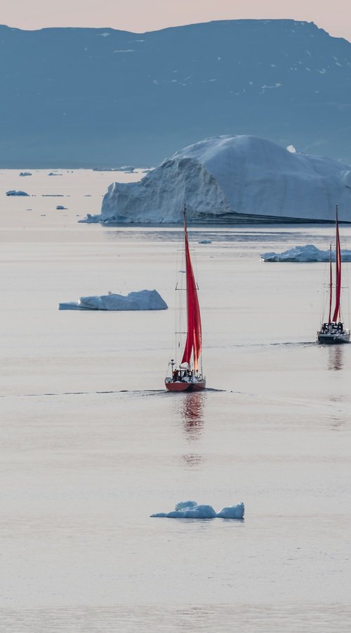 PAIR OF RED SAILS by Fabio Accorrà