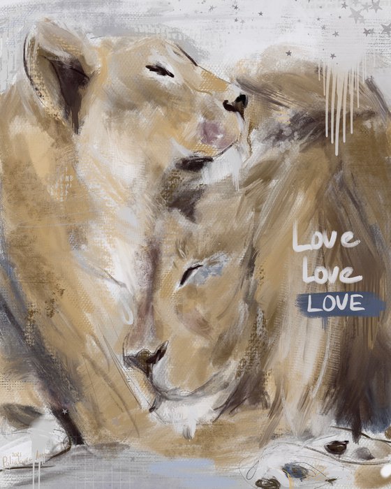 Love, love, love - Lion, tiger, safari animals