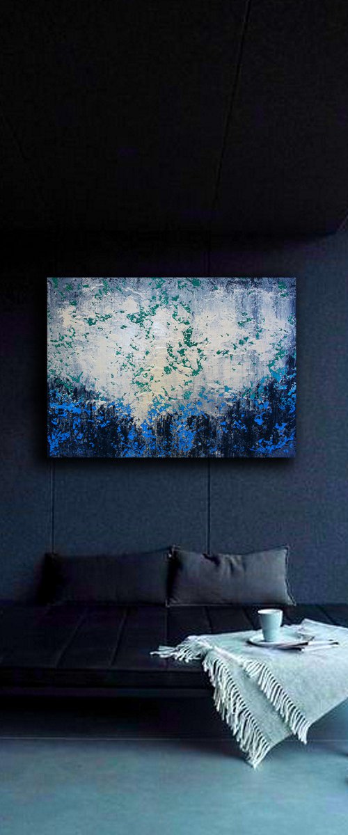 120x100cm. / Abstract painting / Abstract 1133 by Alex Senchenko