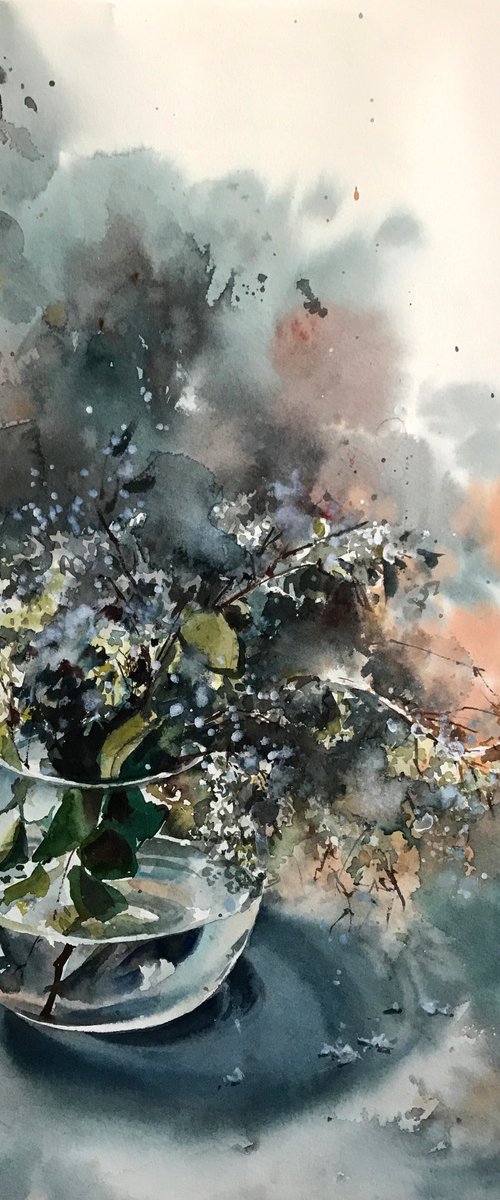Flowers in Greys by Sophie Rodionov