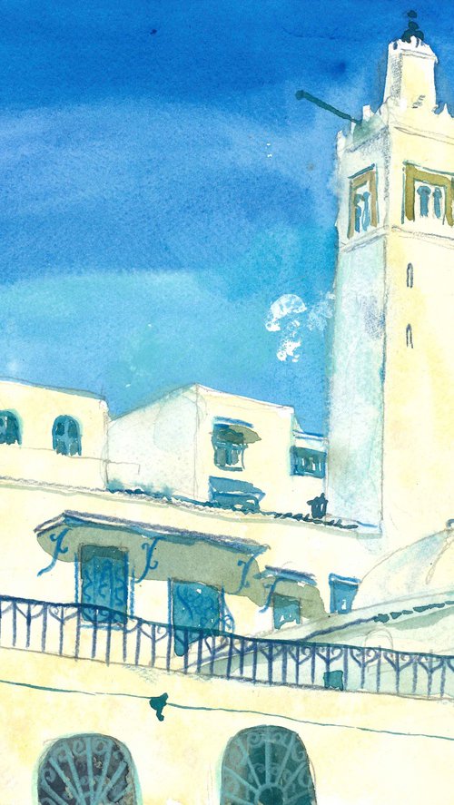 Sidi Bou Saïd. The Mosque by Olga Kataeva-Rochford
