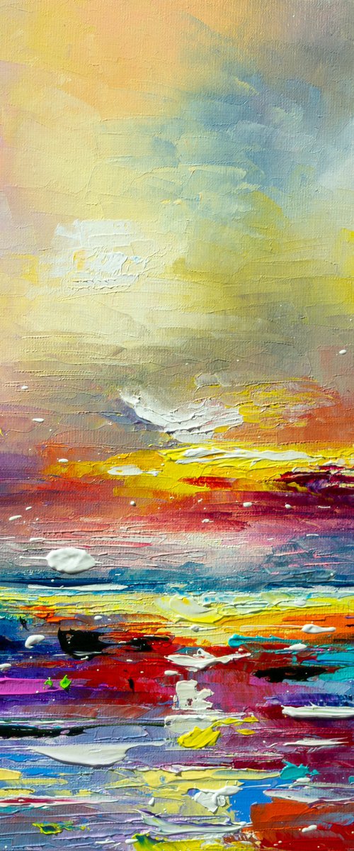Sunset at sea by Liubov Kuptsova