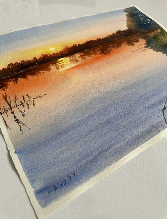 Sunset over Lake Möwen