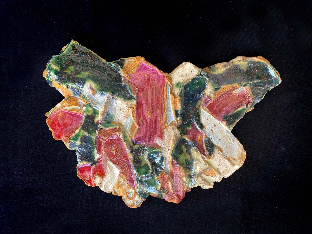 Organic Abstract Clay Sculpture By Abhishek Kumar, 11 X 8, Butterfly, Original Artwork