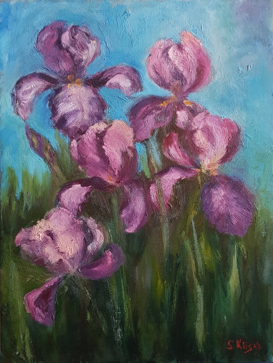 Irises by Svetlana Grishkovec-Kiisky