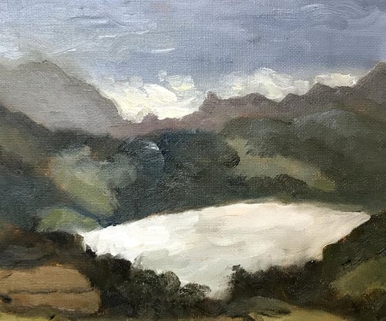 Snowdonia landscape - An original plein air oil painting