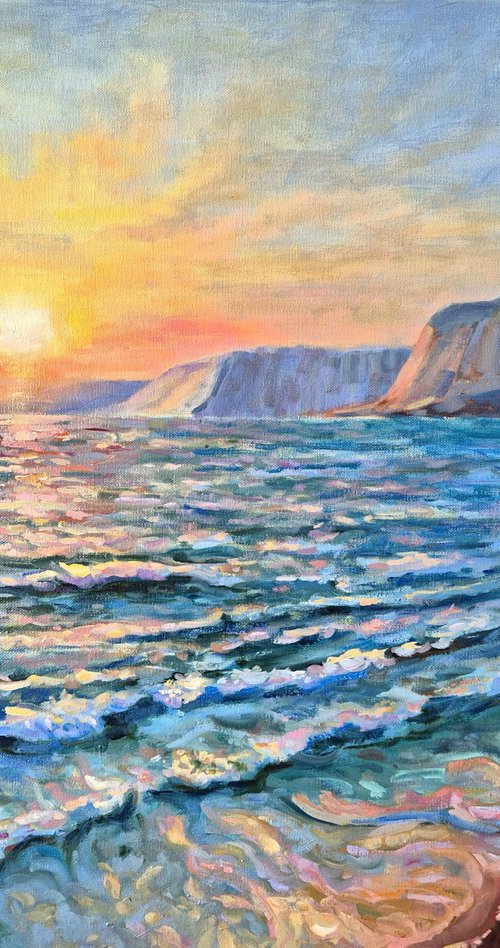 Golden kiss of the passing day by Tatiana Kyriakidou