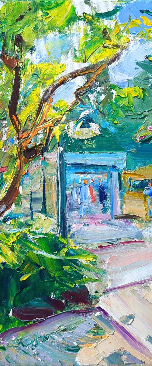 Sunny street by Helen Shukina