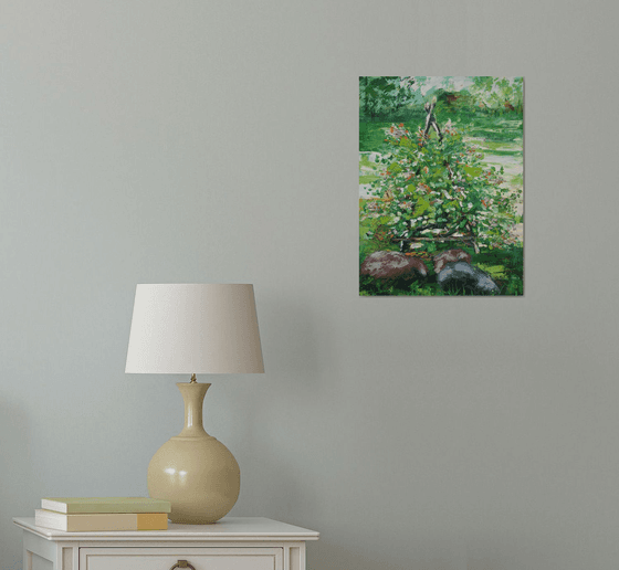 Honeysuckle blooms... /  ORIGINAL PAINTING