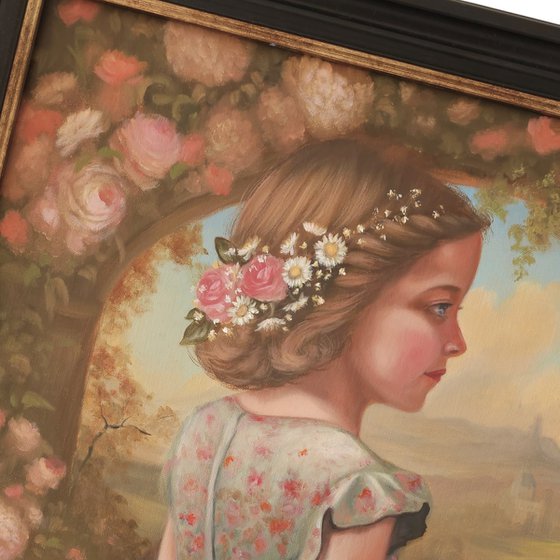 Flora, oil painting