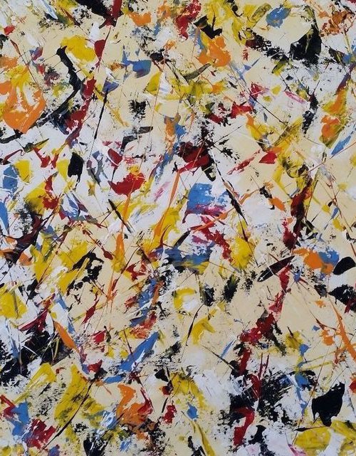 Modern Abstract ACRYLIC on CANVAS  by M.Y. by Max Yaskin
