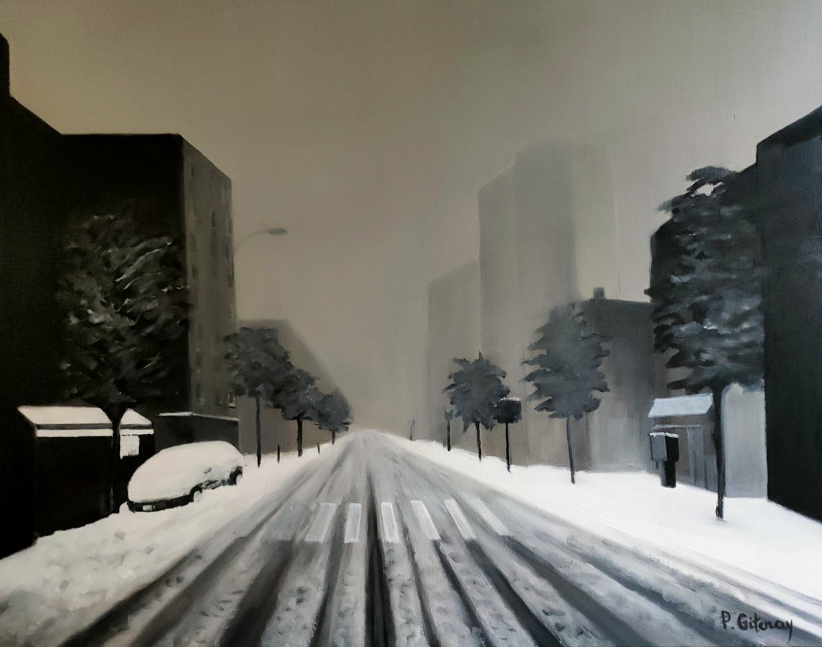 neige en ville by Patricia Gitenay