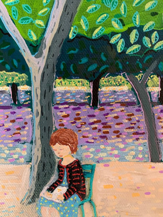 Girl Reading in the Jardin du Luxembourg