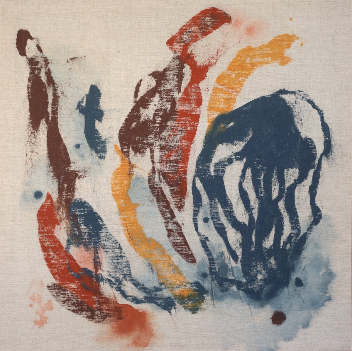 Organic Abstract Acrylic Painting By Melissa Mcgill, 31 X 31", Be Wild - Wild, Original Artwork