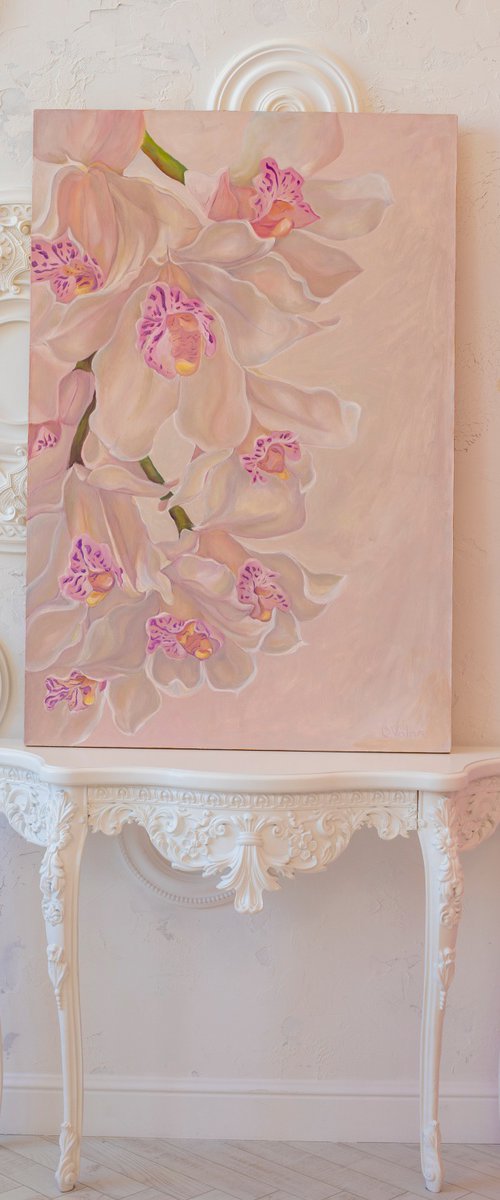 Pastel Orchids by Olga Volna