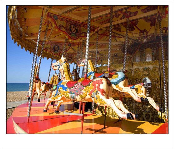 Brighton Beach Carousel, Sussex, UK