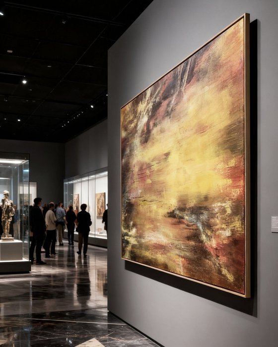 SUSPENSION - Contemporary Abstract Painting
