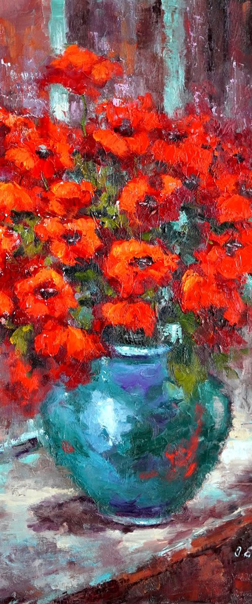 Red Flowers by Olga Egorov